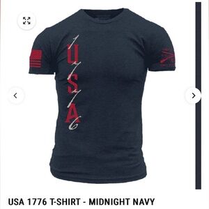 NWT Grunt Style Men’s USA 1776 Navy Blue T-Shirt